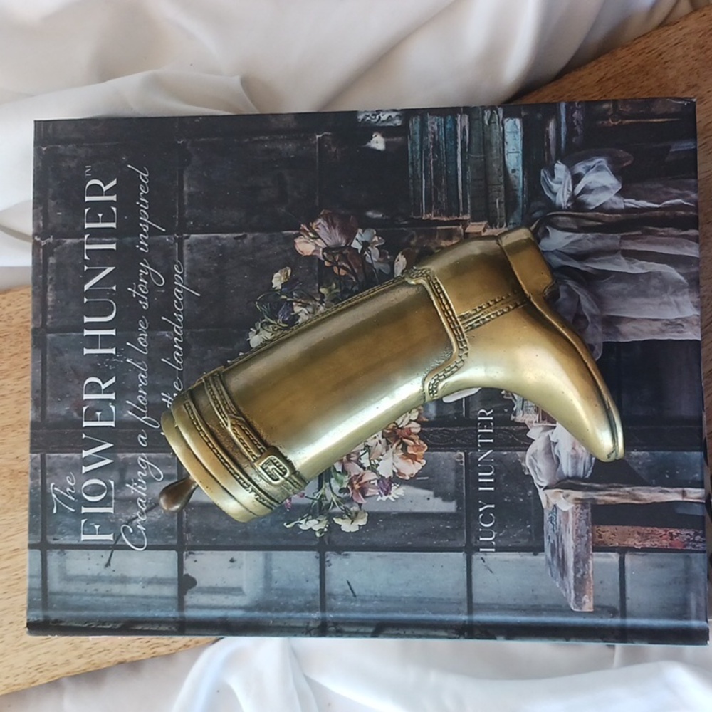 Vintage Brass Riding Boot. Door Stop, Bookend. Equestrian Decor, Ralph Lauren - Picture 9 of 11